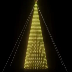 Kerstverlichting-vidaXL - Led-kerstboom - Warmwit - 500 cm