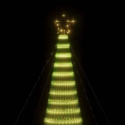 Kerstverlichting-vidaXL - Led-kerstboom - Warmwit - 500 cm
