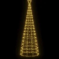Kerstverlichting-vidaXL - Led-kerstboom - Warmwit - 300 cm - 1 pcs