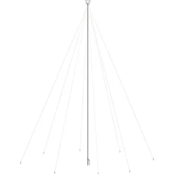 Kerstverlichting-vidaXL - Led-kerstboom - Wit - 800 x 230 cm