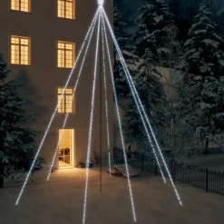 Kerstverlichting-vidaXL - Led-kerstboom - Wit - 800 x 230 cm