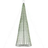 vidaXL - LED-kerstboom met spikes 688 LEDs 100x300 cm - Koudwit - Koper, ijzer