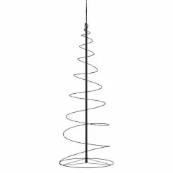 Kerstverlichting-vidaXL - LED-kerstboom met 100 LED's 150x50 cm - Zwart - Metaal