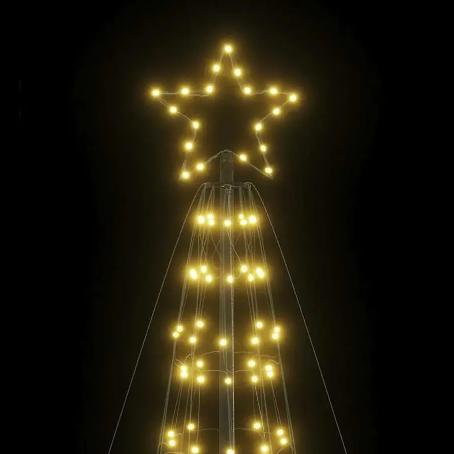 Kerstverlichting-vidaXL - LED-kerstboom met spikes 1534 LEDs 166,5x500 cm - Warmwit - Koper