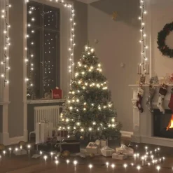 Kerstverlichting-vidaXL - Led-slinger - Cold white - 30 m