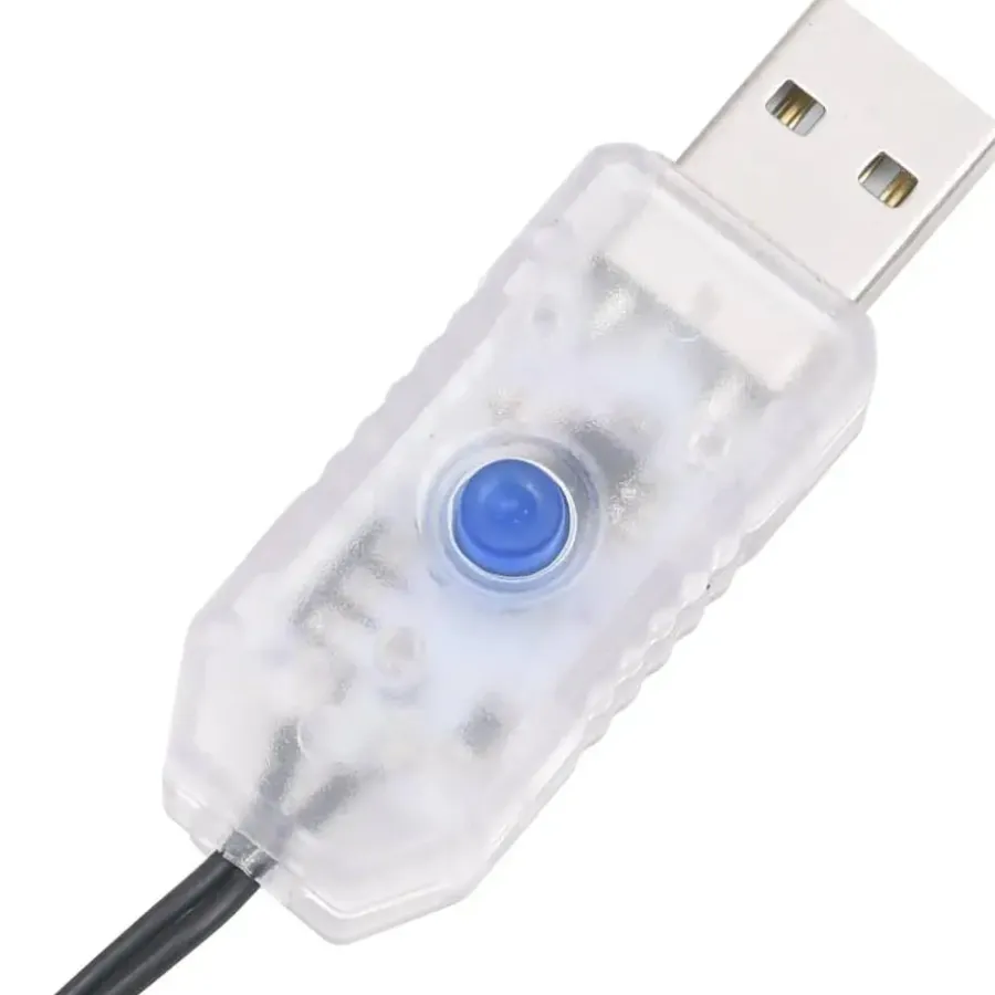 Kerstverlichting-vidaXL - Led-slinger - Cold white - 30 m