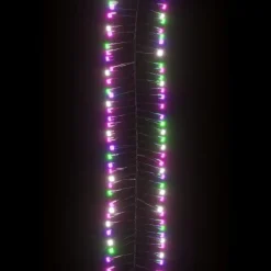 Kerstverlichting-vidaXL - Led-slinger - Pastel multicolour and dark green - 11 m