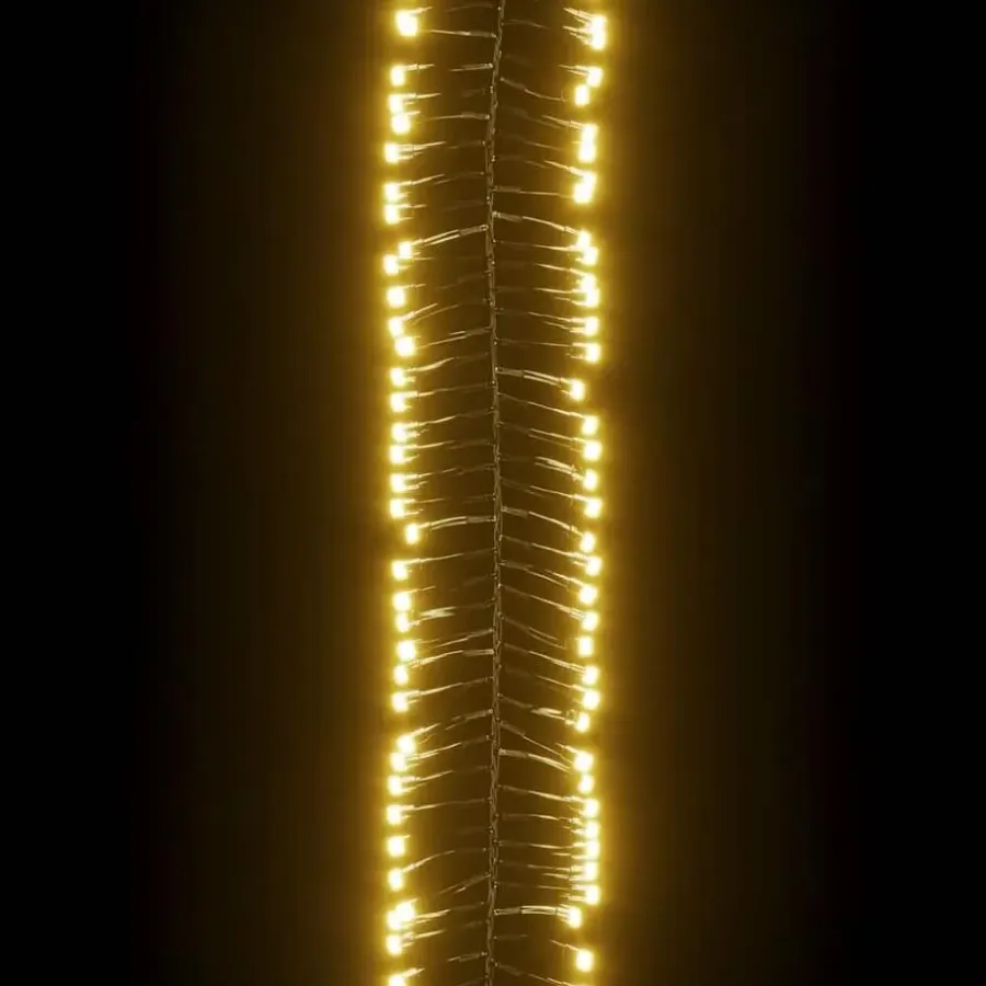 vidaXL - Led-slinger - Warmwit en donkergroen