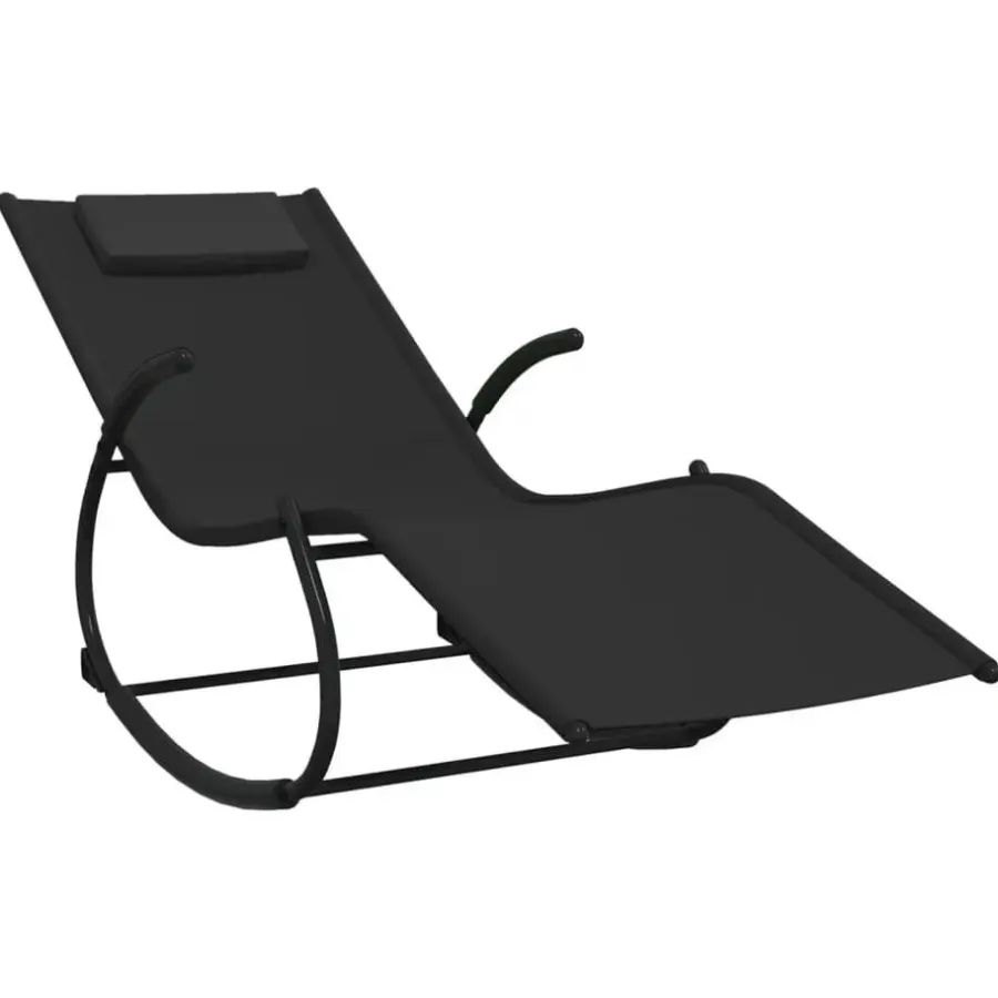 Ligbedden-vidaXL - Ligbed - Black