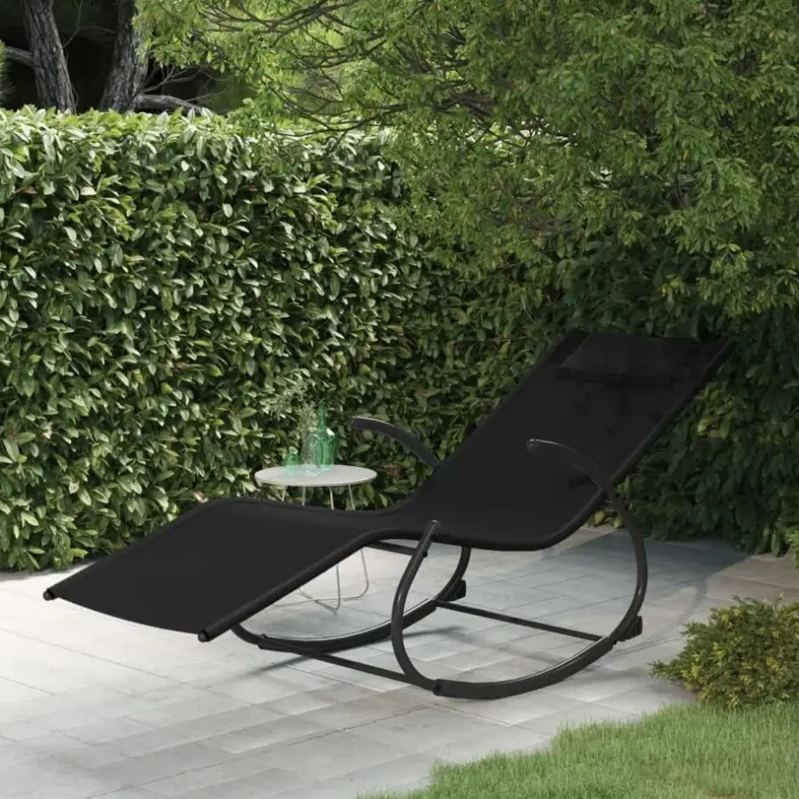 Ligbedden-vidaXL - Ligbed - Black