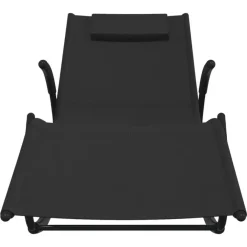 Ligbedden-vidaXL - Ligbed - Black
