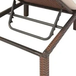 vidaXL - Ligbed - Bruin - Poly rattan
