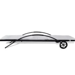 vidaXL - Ligbed - Zwart - Poly rattan