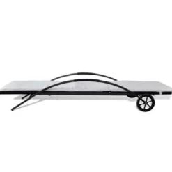 vidaXL - Ligbed - Zwart - Poly rattan
