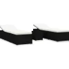 vidaXL - Ligbed - Zwart - Poly rattan