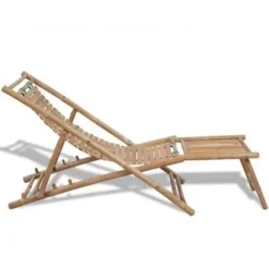vidaXL - Ligstoel - Bruin - Hout