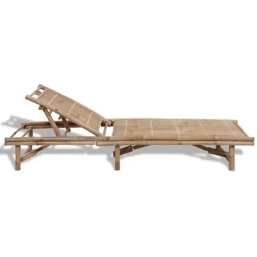 Ligbedden-vidaXL - Ligstoel - Bruin - Hout