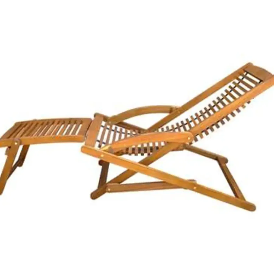 Ligbedden-vidaXL - Ligstoel - Bruin - Hout