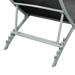 vidaXL - Ligstoelen - Zwart - Stof
