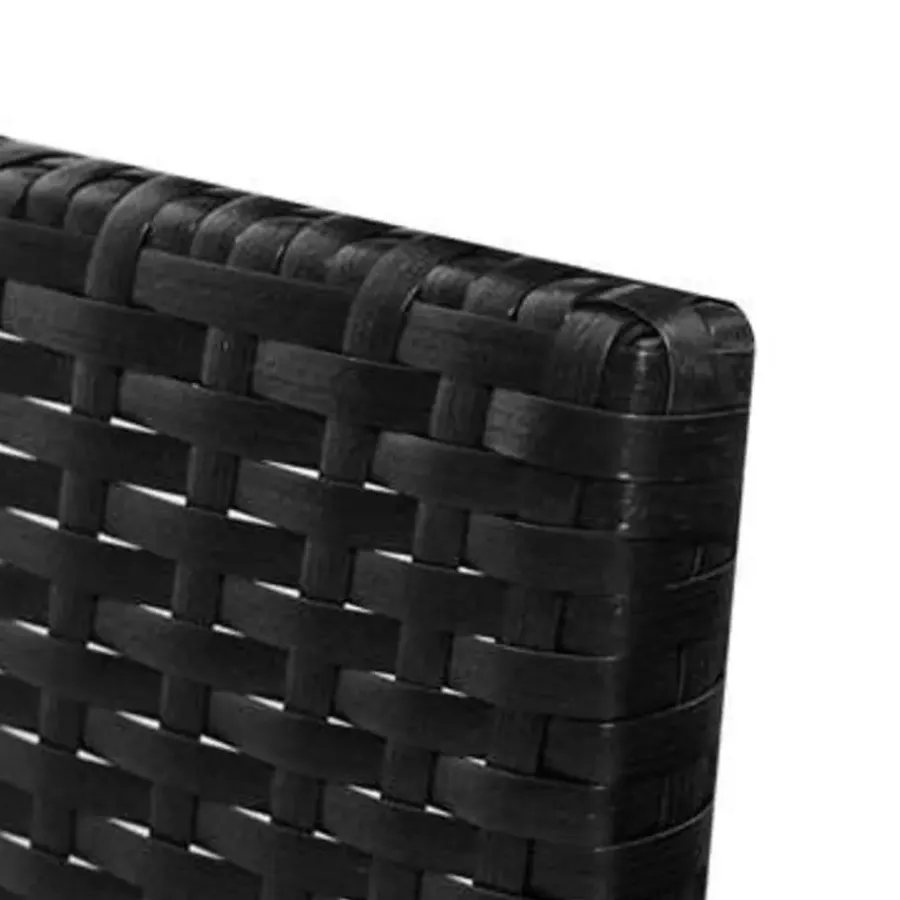 Loungesets-vidaXL - Lounge Sets - Zwart - Poly rattan