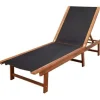 vidaXL - Lounger - Bruin - Hout