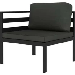 Loungesets-vidaXL - Loungeset - Antraciet - Aluminium