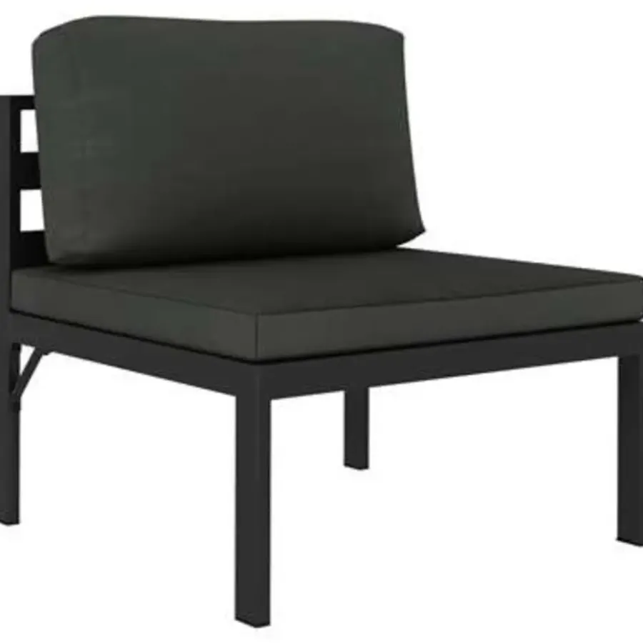 vidaXL - Loungeset - Antraciet - Poly rattan