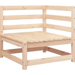 Palletbanken|Tuinbanken-vidaXL - Loungeset - Antraciet - Grenenhout