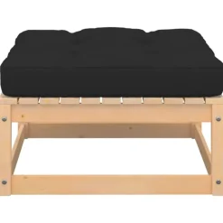 vidaXL - Loungeset - Antraciet - Grenenhout - 3 stuks - Met kussens