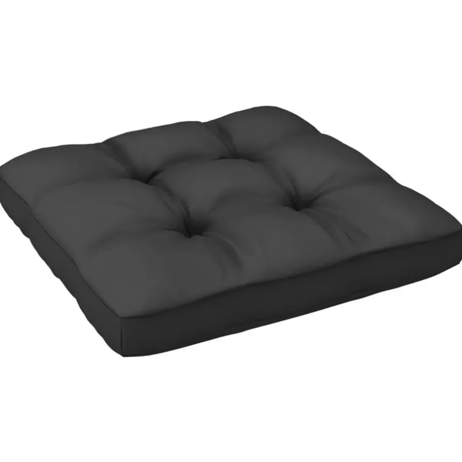 vidaXL - Loungeset - Antraciet - Grenenhout - 3 stuks - Met kussens
