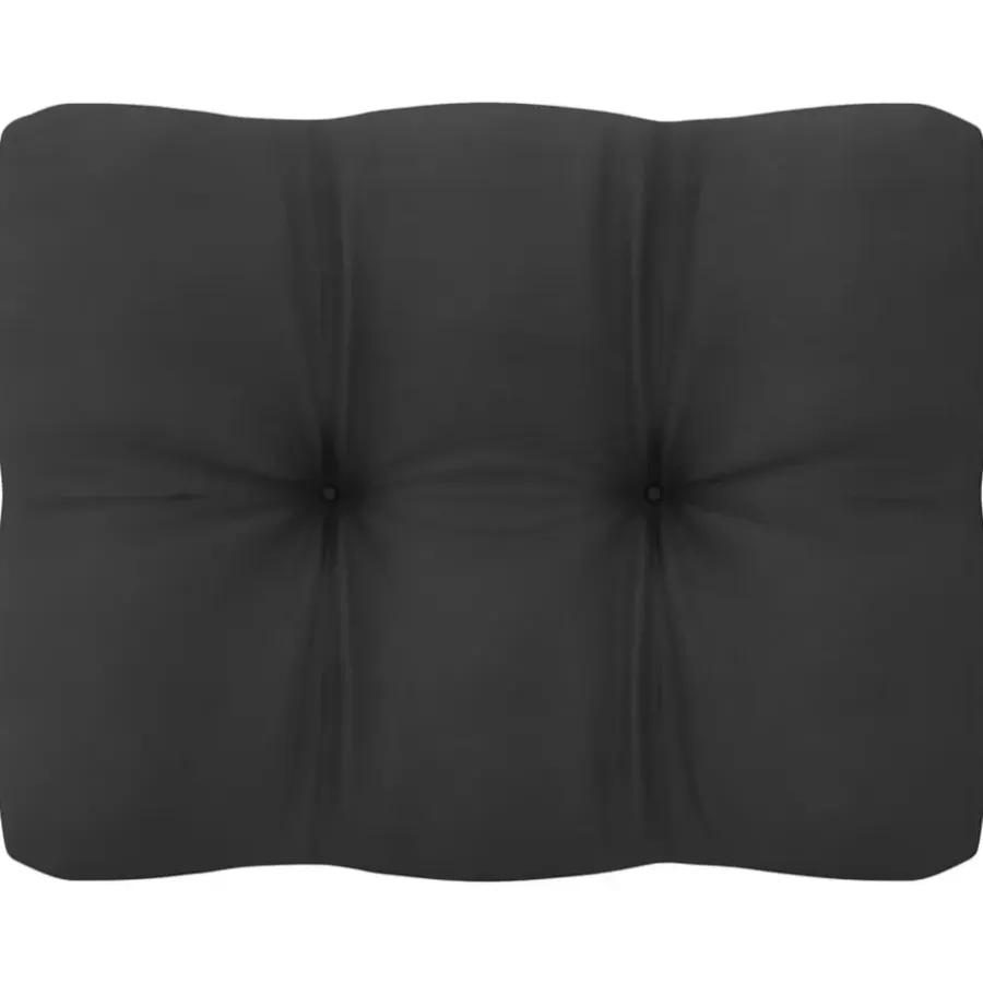 vidaXL - Loungeset - Antraciet - Grenenhout - 3 stuks - Met kussens