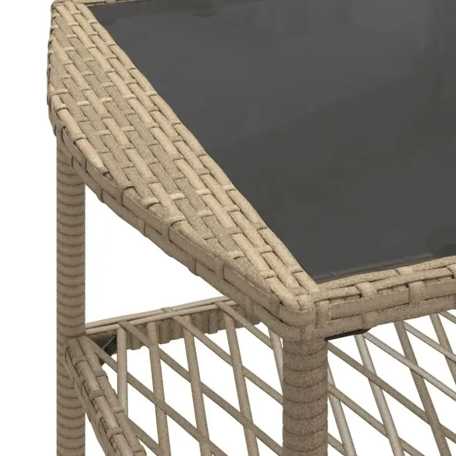 Loungesets-vidaXL - Loungeset - Beige - Poly rattan