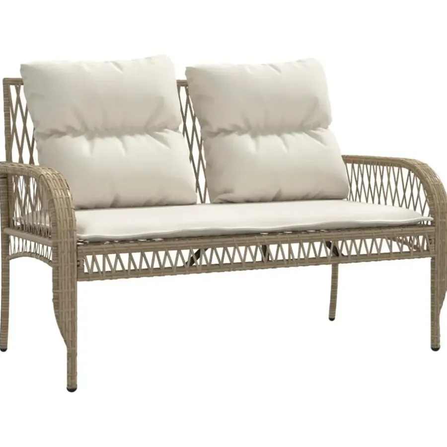 Loungesets-vidaXL - Loungeset - Beige - Poly rattan