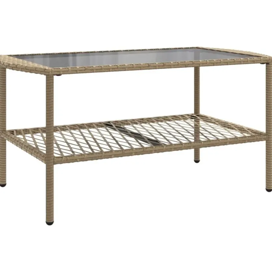 Loungesets-vidaXL - Loungeset - Beige - Poly rattan