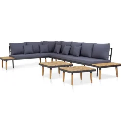 vidaXL - Loungeset - Bruin - Hout