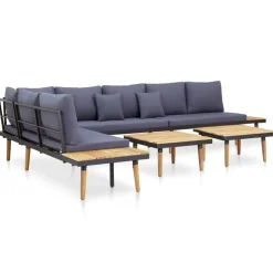 vidaXL - Loungeset - Bruin - Hout