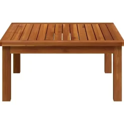 Loungesets-vidaXL - Loungeset - Bruin - Acaciahout - 3 stuks - Met kussens