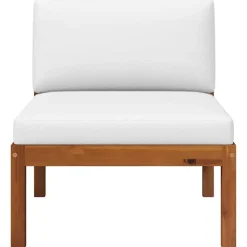 Loungesets-vidaXL - Loungeset - Bruin - Acaciahout - 3 stuks - Met kussens