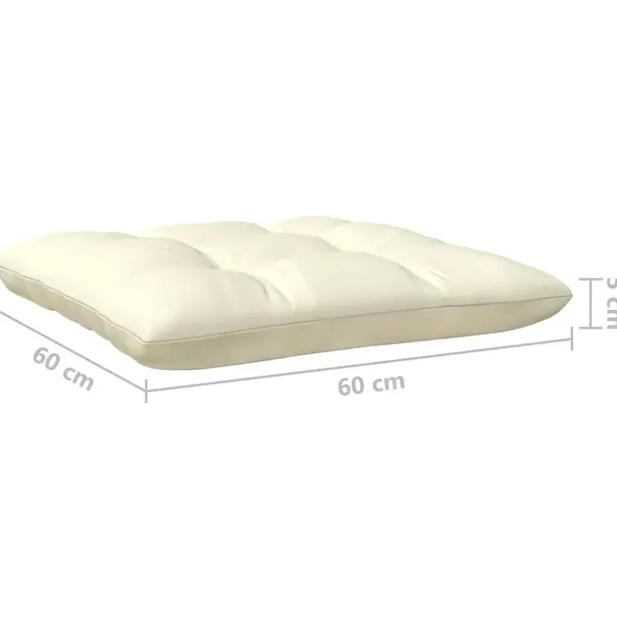 Loungebanken-vidaXL - Loungeset - Crème - Grenenhout