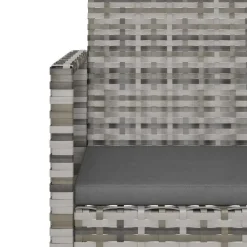 Loungesets-vidaXL - Loungeset - Grijs - Poly rattan