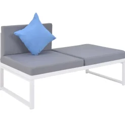 Loungesets-vidaXL - Loungeset - Multikleur - Aluminium