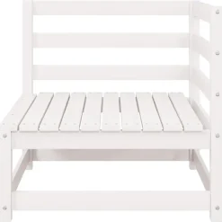 vidaXL - Loungeset - Wit - Grenenhout