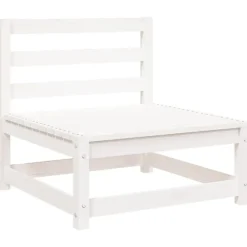vidaXL - Loungeset - Wit - Grenenhout