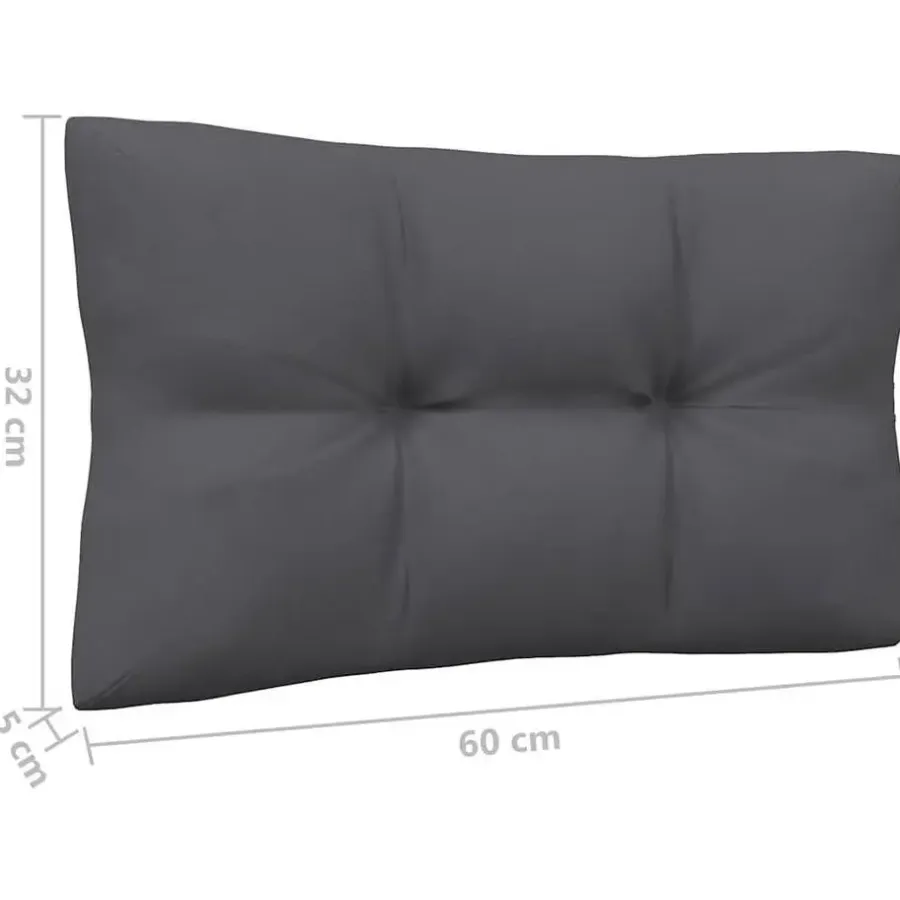 vidaXL - Loungeset - Wit - Grenenhout - 3 stuks - Met kussens