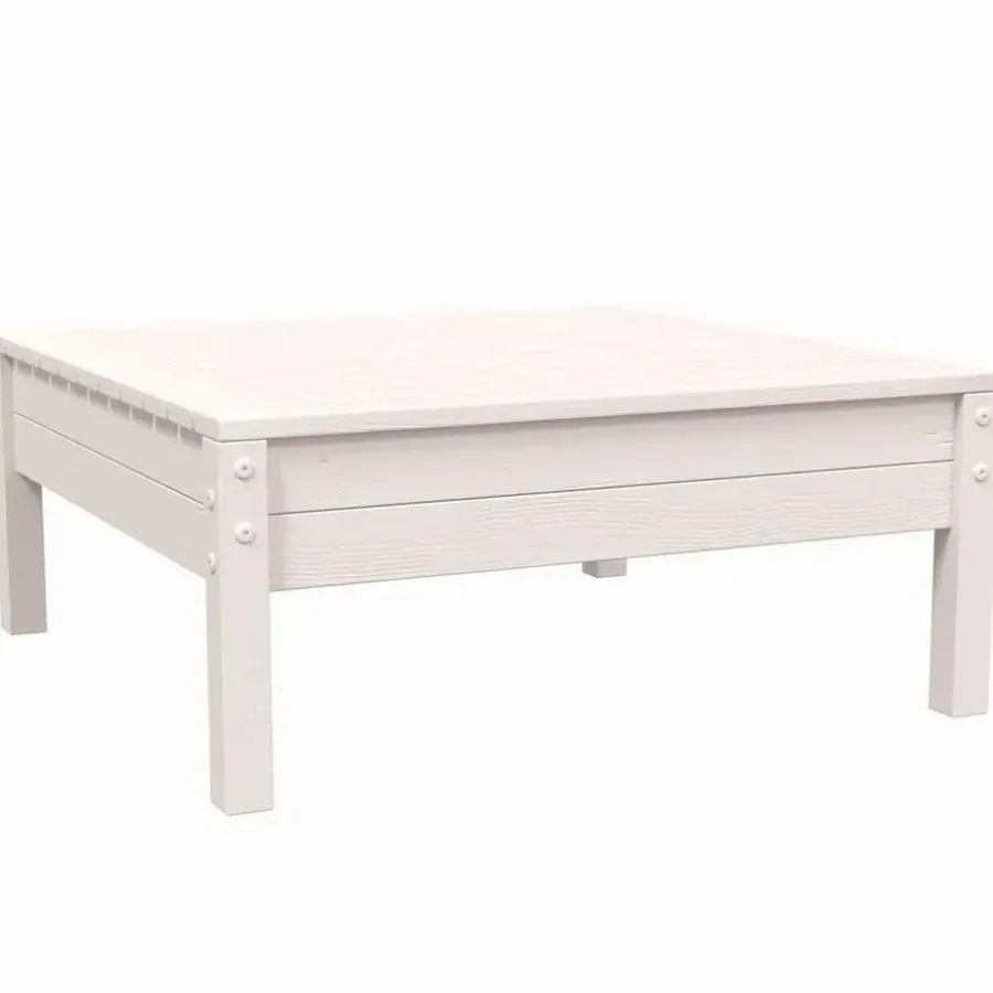 vidaXL - Loungeset - Wit - Grenenhout - 3 stuks - Met kussens