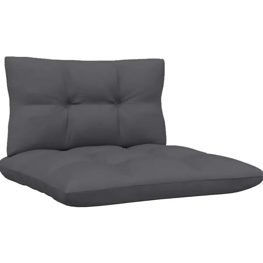 vidaXL - Loungeset - Wit - Grenenhout - 3 stuks - Met kussens