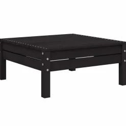 Loungesets-vidaXL - Loungeset - Zwart - Grenenhout - 3 stuks - Met kussens