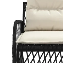 vidaXL - Loungeset - Zwart - Poly rattan