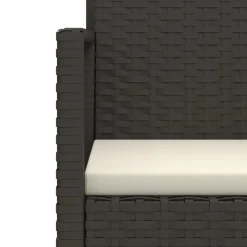 Loungesets-vidaXL - Loungeset - Zwart - Poly rattan