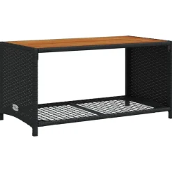 Loungesets-vidaXL - Loungeset - Zwart - Poly rattan